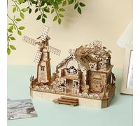 Puzzle 3D in legno con LED e musica, kit di costruzione 3D in legno per adulti, casa animale, puzzle 3D, set di modellini, kit fai da te in miniatura, decorazione per la casa