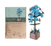 Puzzle 3D in Legno Creazione Floreale Divertente E Creativa