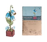 Puzzle 3D in Legno Creazione Floreale Divertente E Creativa