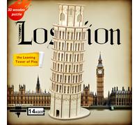 Puzzle 3D in legno - di , modelli creativi a , ornamenti decorativi della dei luoghi più importanti , giocattoli educativi da costruzione, regali di compleanno