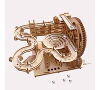 Puzzle 3D in legno marmo corsa per adulti - manovella fai da te puzzle meccanico montaggio modello kit artigianato in legno