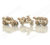Puzzle 3D in legno mini set Widgets: Veicoli storici