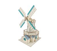 Puzzle 3D in legno mulino a vento olandese WOODCRAFT