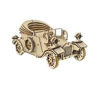 Puzzle 3D in legno per adulti, grazie al suo tetto rimovibile e alle ruote che rotolano con fluidità, questo puzzle in legno per auto incarna un conoscenza senza , ideale per collezionisti e AMA