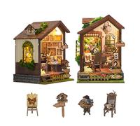 Puzzle 3D in legno per adulti, kit modello casa delle farfalle di Alice per casa delle bambole, puzzle 3D da 150 pezzi, regalo ideale per adulti e ragazzi, casa delle farfalle (SQ-60)