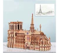 Puzzle 3D in legno per la Cattedrale, kit di modelli di edifici architettonici di Notre Dame, puzzle, decorazione perfetta - halloween - natale 2025 - decorazioni natalizie - natale decorazioni casa -