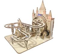Puzzle 3D in Legno Pista di Biglie Giocattolo Meccanico con LED e Suono Decorazione da Tavolo Fai-da-Te Regalo Premium per Appassionati