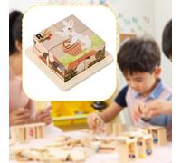 Puzzle 3D in legno, riconoscimento animali, immaginazione spaziale, puzzle 3D