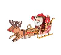 Puzzle 3D in legno Slitta di Babbo Natale