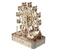 Puzzle 3D in legno - Tiglio 183 pezzi, kit ruota panoramica, modello musicali | per uomini, donne, hobby degli adolescenti, Natale