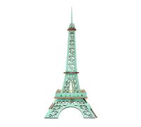 Puzzle 3D in legno Torre Eiffel turchese