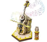 Puzzle 3D in legno violino scatola musicale castello nel cielo - ornamenti artistici per ufficio - fai da te per adulti e bambini