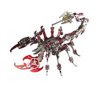 Puzzle 3D in Metallo Con Re Dello Scorpione - Set da 200 Pezzi, Calendario dell'Avvento 2022 - Regalo per Adulti, Ornamenti in Metallo, Rosso
