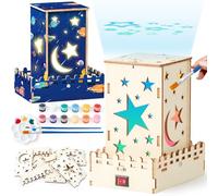 Puzzle 3D Legno Lampada a Stella Modellismo da Costruire Bambini Costruzione di Circuiti Pittura Artigianale Fai da Te Kit Lavoretti Creativi per Bambini Giocattoli Educativi 6 7 8 9 10 11 12+ Anni