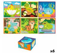 Puzzle 3D Lisciani Giochi 22 x 23 x 1 cm animali 4 Pezzi [6 Unità]
