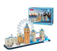 Puzzle 3d - London Cityline | Puzzle 3d Bambini E Adulti | Modellini Da Costruire | Modellismo Da Costruire Adulti | Regalo Bambino 8 Anni | 107 Pezzi