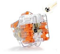 Puzzle 3D Maze Cube 2 in 1 Twist & Roll Brain Teaser Toy for Kids Adults 5-10, Large Labyrinth Logic Game for Sensory Play, Educational STEM Gift (giallo)