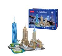 Puzzle 3d - New York Cityline | Modellini Da Costruire | Puzzle 3d Bambini E Puzzle 3d Adulti | Regalo Bambino 8 Anni | Giochi Per Bambini | 123 Pezzi