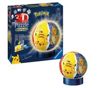 Puzzle 3D Night Lamp Pokemon Puzzle Ball Puzzle per Bambini 6 Anni Idea Regalo