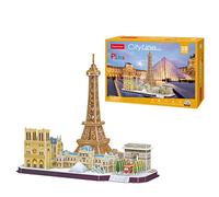 Puzzle 3d - Paris Cityline | Puzzle 3d Bambini E Adulti | Modellini Da Costruire | Modellismo Da Costruire Adulti | Regalo Bambino 8 Anni | 114 Pezzi