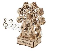 Puzzle 3D Per Adulti In Legno Modello Ruota Panoramica Kit Di Modellismo Music Box Regalo Originale