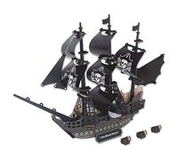 Puzzle 3D per adulti Kit modello di nave pirata, kit di costruzione di modellini di navi, puzzle 3D per famiglie di navi, decorazioni da scrivania, regali di compleanno per donne uomini