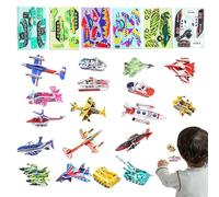 Puzzle 3D per Bambini | 25 Pezzi Divertenti Attività Educative in Carta 3D,Attività Creativa per Bambini | Regalo Compleanno Scuola Materna Homeschooling Viaggio con Genitori Spazio Esterno Terrazzo