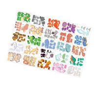 Puzzle 3D per bambini, 25 pezzi fai da te Creative Assembly Toy | DIY 3D Creative Paper Jigsaw Puzzle | for Classroom Family Road Trip Boys Girls Kids School Travel Stocking Stuffer Crafts