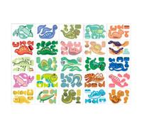 Puzzle 3D per Bambini - 25 Pezzi Gioco Educativo Creativo Fai-da-te di Carta,Puzzle 3D in Carta da Costruire,Per Lavoretti, Regalini per Compleanni, Riempicalze Natalizie, Famiglia, Classe, Scuola,