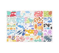 Puzzle 3D per bambini | Gioco educativo senza colla - 3D di 25 animali | per ragazzi ragazze adolescenti scuola scuola camera da studio