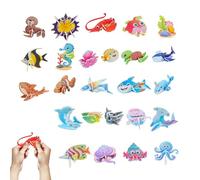 Puzzle 3D Per Bambini - Puzzle Educativo A Fumetti 25 Pezzi Divertenti Attività Di Apprendimento In Carta 3D | Per Il Compleanno, La Scuola Materna, L'asilo, L'aula, L'istruzione Domiciliare