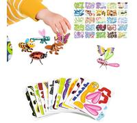 Puzzle 3D per bambini, set fai da te, 25 pezzi, in carta, puzzle educativo 3D, per feste di compleanno, calendario 'Avvento, aule, viaggi in famiglia e gite scolastiche