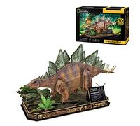 Party town- National Geographic Stegosaurus, 3D Bambini 8 Anni, Puzzle, Giocattoli, Giochi di Dinosauri, 8436598031461