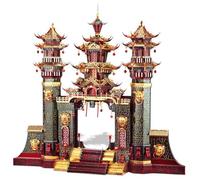 Puzzle 3D Piececool, Nantianmen Porta Sud del Cielo, Metallo, 544 pezzi