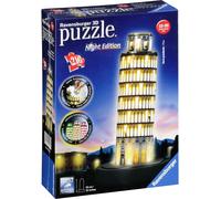 Puzzle 3D Ravensburger Edifici Torre di Pisa di notte