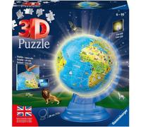 PUZZLE 3D ravensburger MAPPAMONDO LUMINOSO con led DIAMETRO 28 CM età 6+