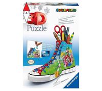 Ravensburger - Puzzle 3D Sneaker Super Mario, Portapenne 112 Pezzi, 8+ Anni