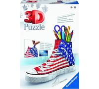 Puzzle 3D Ravensburger Sneaker Flag Portapenne Per Bambini e Adulti 112 Pezzi