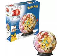 Puzzle 3D sfera POKÉMON - 72 pezzi su base