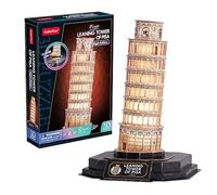 Puzzle 3d - Torre Di Pisa Led | Puzzles 3d Regalo Bambino 8 Anni | Puzzle 3d Per Bambini E Puzzles 3d Per Adulti | Modellini Da Costruire | Giochi Per Bambini | 44 Pezzi