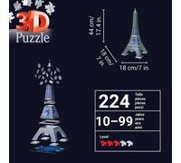 Puzzle 3D Torre Eiffel edizione fosforescente (54 pezzi) 1 St