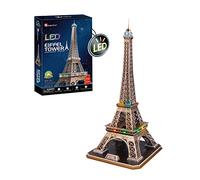 Puzzle 3d - Burj Khalifa Led Cityline | Puzzles 3d Regalo Bambino 8 Anni | Puzzle 3d Per Adulti E Per Bambini | Modellini Da Costruire | Giochi Per Bambini (LED | Torre Eiffel)