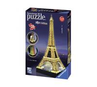 RAVENSBURGER 12579 TOUR EIFFEL NIGHT EDITION PUZZLE 3D 10-99 ANNI