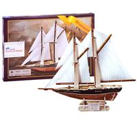 Puzzle 3D veliero BLUENOSE - modello di nave in legno