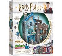 Puzzle 3D WREBBIT HARRY POTTER: Negozio di bacchette di Ollivander e Scribbulus - 295 pezzi