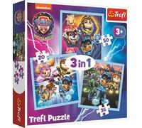 Puzzle 3 in 1 con i Paw Patrol Potere Mighty Pups
