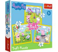 Puzzle 3in1 - PEPPA PIG - La giornata allegra di Peppa
