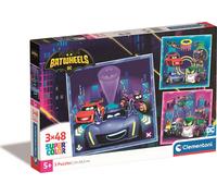 Puzzle 3x48 pezzi Batwheels