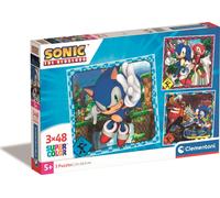 Clementoni - Puzzle 3×48 Sonic Prime - 40-99 Pezzi