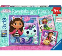 Puzzle 3x49 pezzi La casa del gattino Gabi